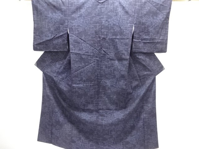 JAPANESE KIMONO / MAWATA YUKI TSUMUGI / WOVEN FLOWER 